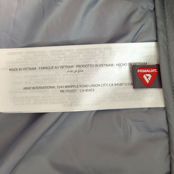 Ariat Equestrian Women's M Volt 2.0 Reflective Jacket in Silver Primaloft NWOT - Picture 12 of 12